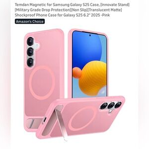 Samsung Galaxy S25 Pink Protective Case